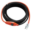 VEVOR Pipe Heating Cable 24FT 7W/FT Heat Tape for Pipes with Built-in Thermostat