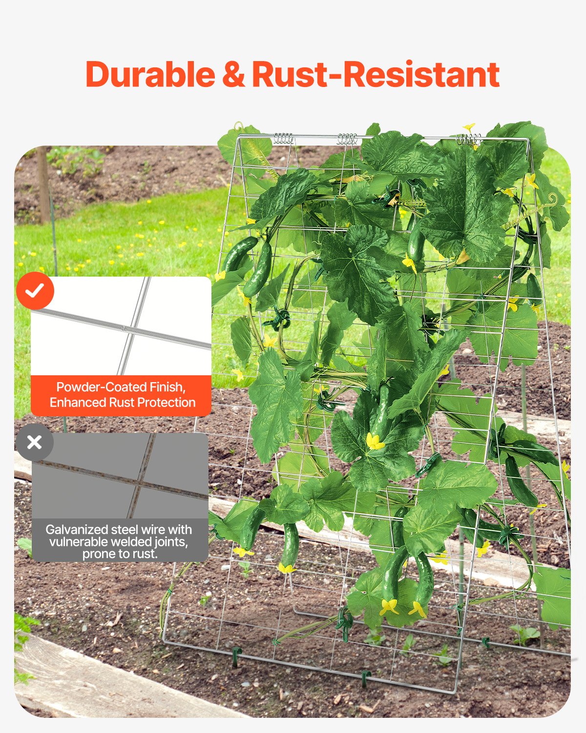 VEVOR A-Frame Cucumber Trellis 35