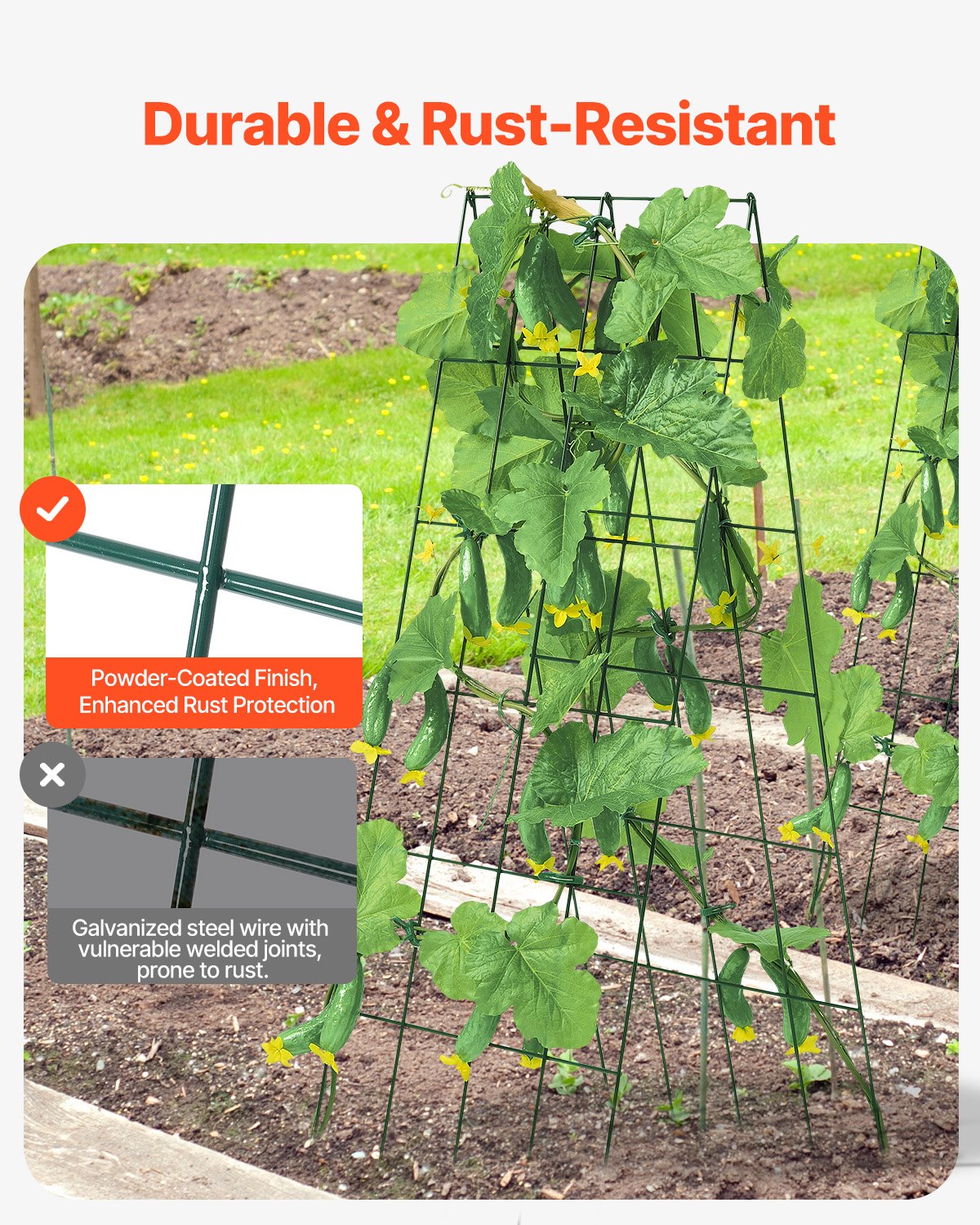 VEVOR A-Frame Cucumber Trellis 39