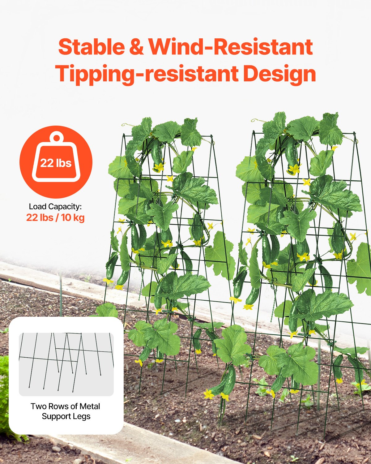 VEVOR A-Frame Cucumber Trellis 39