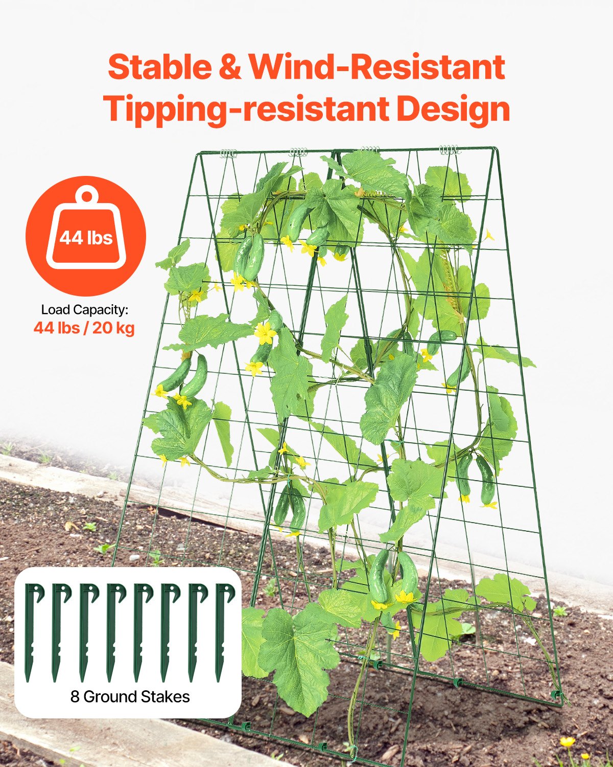VEVOR A-Frame Cucumber Trellis 46