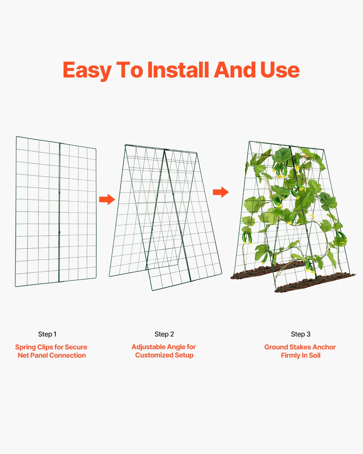 VEVOR A-Frame Cucumber Trellis 46