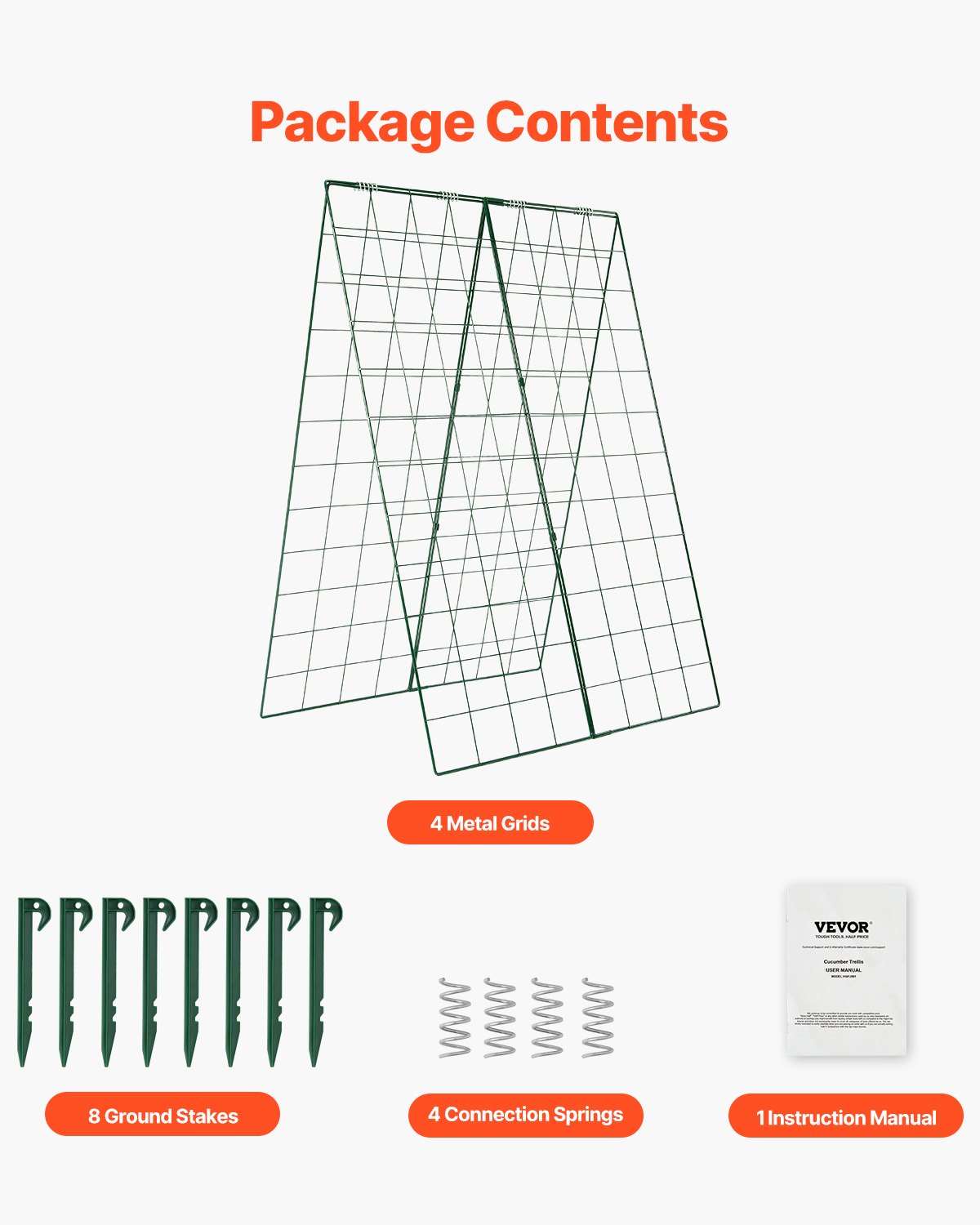 VEVOR A-Frame Cucumber Trellis 46