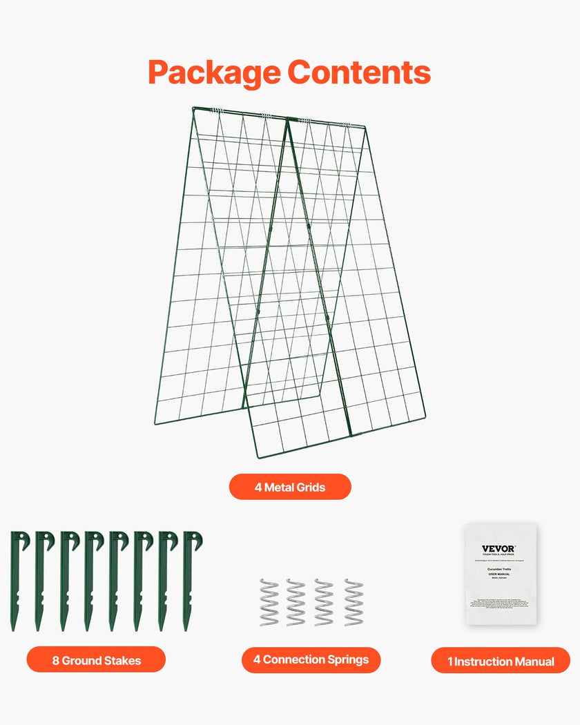 VEVOR A-Frame Cucumber Trellis 46