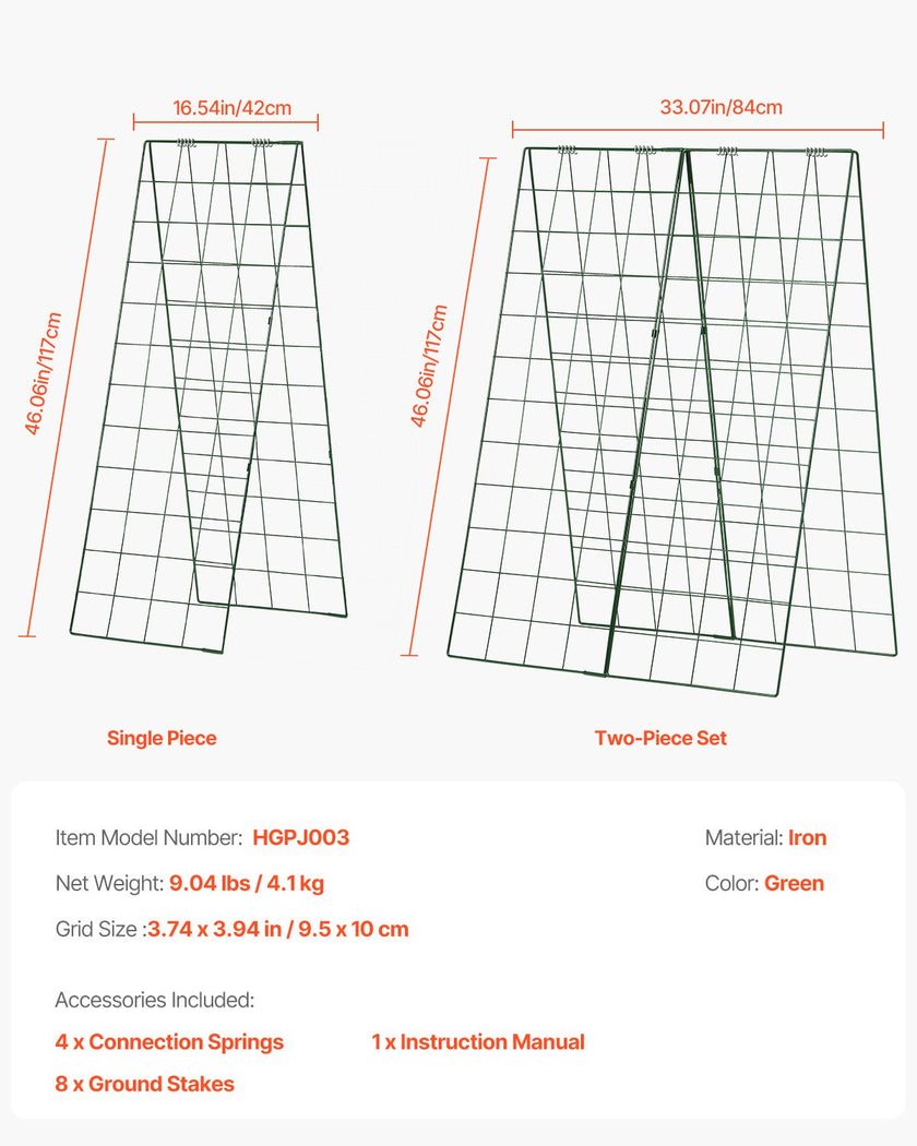 VEVOR A-Frame Cucumber Trellis 46