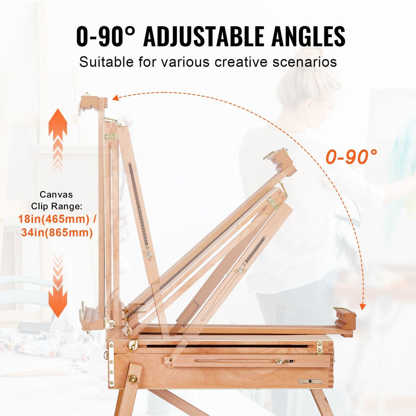 VEVOR French Easel Hold Canvas to 34