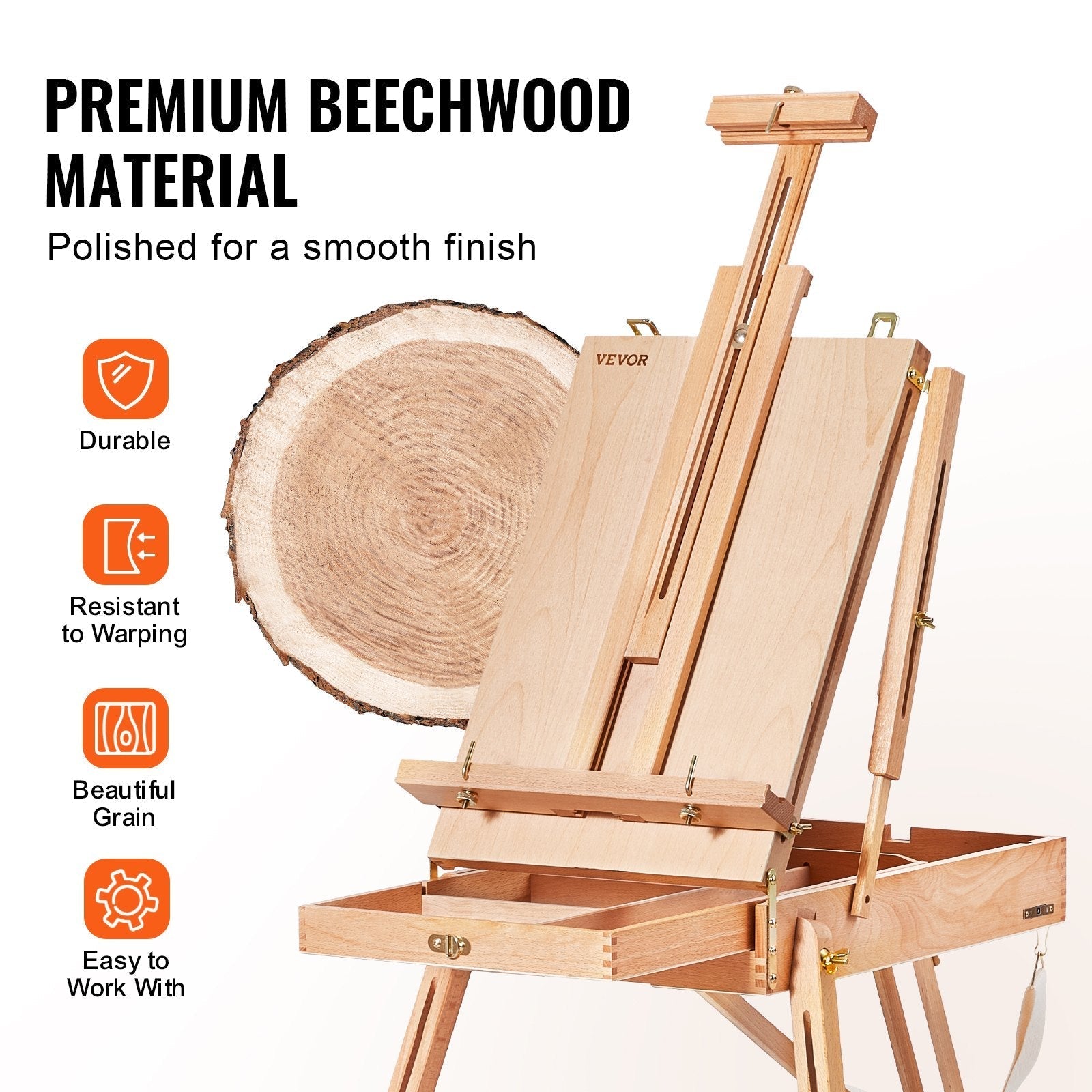VEVOR French Easel Hold Canvas to 34