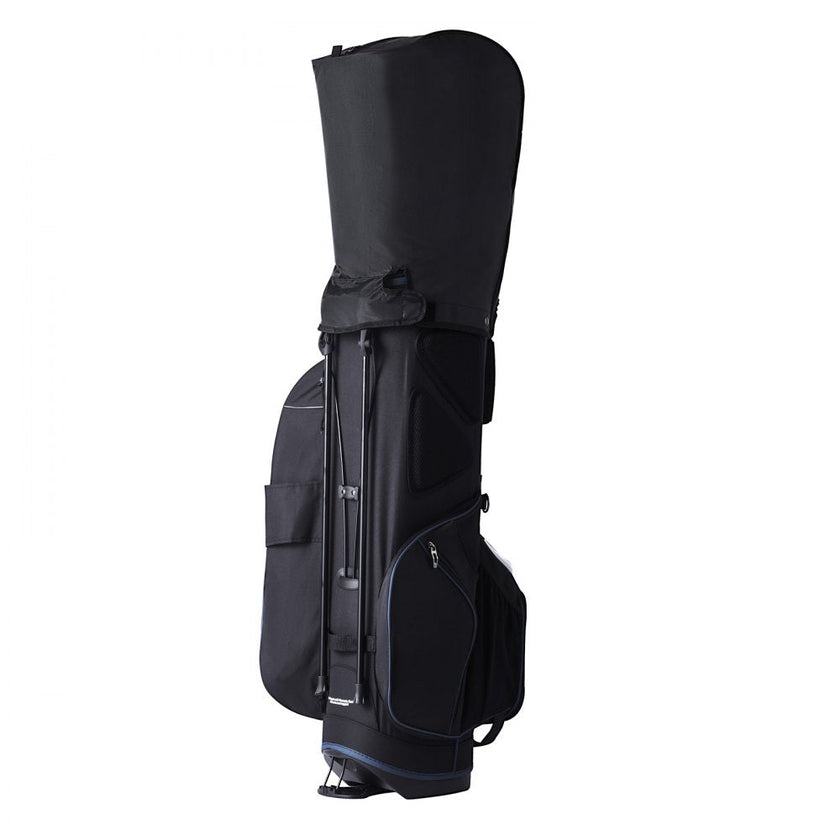 VEVOR Golf Cart Bag with 14 Way Organizer Divider Top, 35” 11 Pockets Premium Cart Bag with Stand, Durable Golf Bags with Handles & Dust Cover & Detachable Dual Strap for Men & Women, Black White