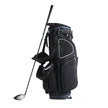 VEVOR Golf Cart Bag with 14 Way Organizer Divider Top, 35” 11 Pockets Premium Cart Bag with Stand, Durable Golf Bags with Handles & Dust Cover & Detachable Dual Strap for Men & Women, Black White