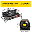 VEVOR Police Sirens 200W 9-Tone Car Warning Alarm Handhold Microphone Light Control Switches Emergency Electronic PA System for Cars Fire Trucks