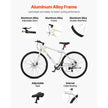 VEVOR 700C Hybrid Commuter Bike – Lightweight Aluminum Frame, 7-Speed, Disc Brakes