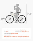 VEVOR 700C Hybrid Commuter Bike – Lightweight Aluminum Frame, 7-Speed, Disc Brakes
