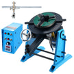 VEVOR Rotary Welding Positioner 30KG, 0-90° Welding Positioning Turntable Table 1-12RPM 80W, with 12.4 Inch 3-Jaw Lathe Chuck & Welding Torch Stand Holder for Cutting, Grinding, Assembly, Testing