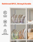 VEVOR Shelf Track 72.3-inch 20 Pack Adjustable Steel Wall Mounted Shelf Pilaster
