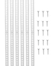 VEVOR Shelf Track 72.3-inch 20 Pack Adjustable Steel Wall Mounted Shelf Pilaster