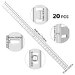 VEVOR Shelf Track 72.3-inch 20 Pack Adjustable Steel Wall Mounted Shelf Pilaster