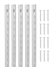 VEVOR Shelf Track 39-inch 10 Pack Adjustable Steel Wall Mounted Shelf Pilaster