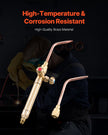 VEVOR Oxygen Acetylene Torch Kit 14PCS Gas Welding Set & Cylinder Holder Hose