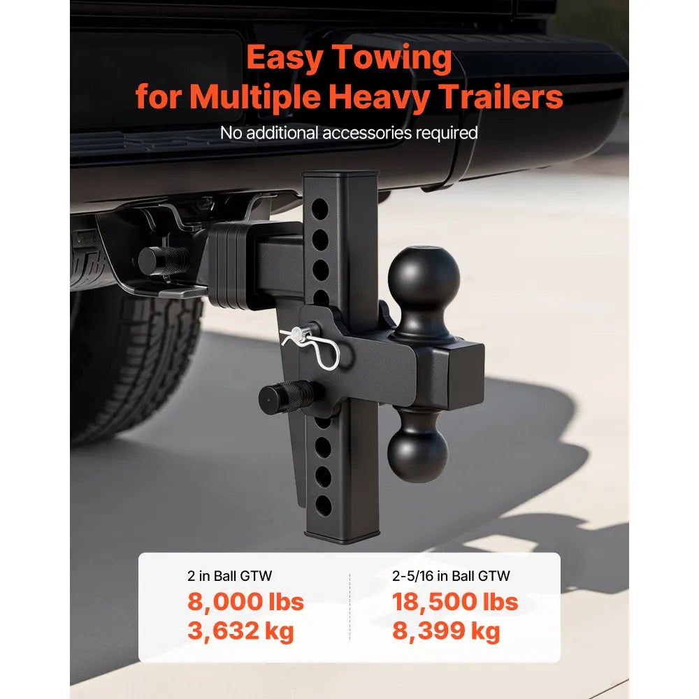 Adjustable Trailer Hitch with Dual Ball Mount | 2