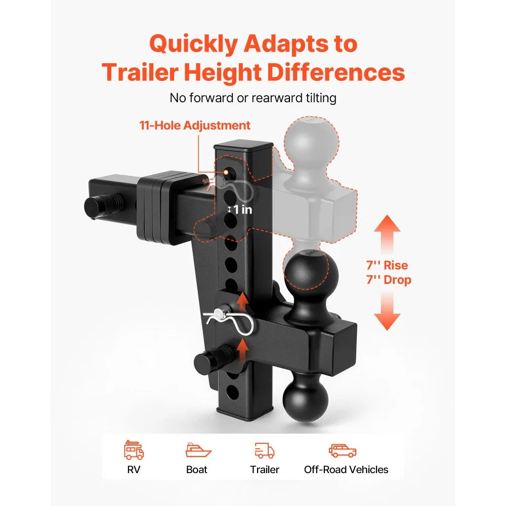 Adjustable Trailer Hitch with Dual Ball Mount | 2