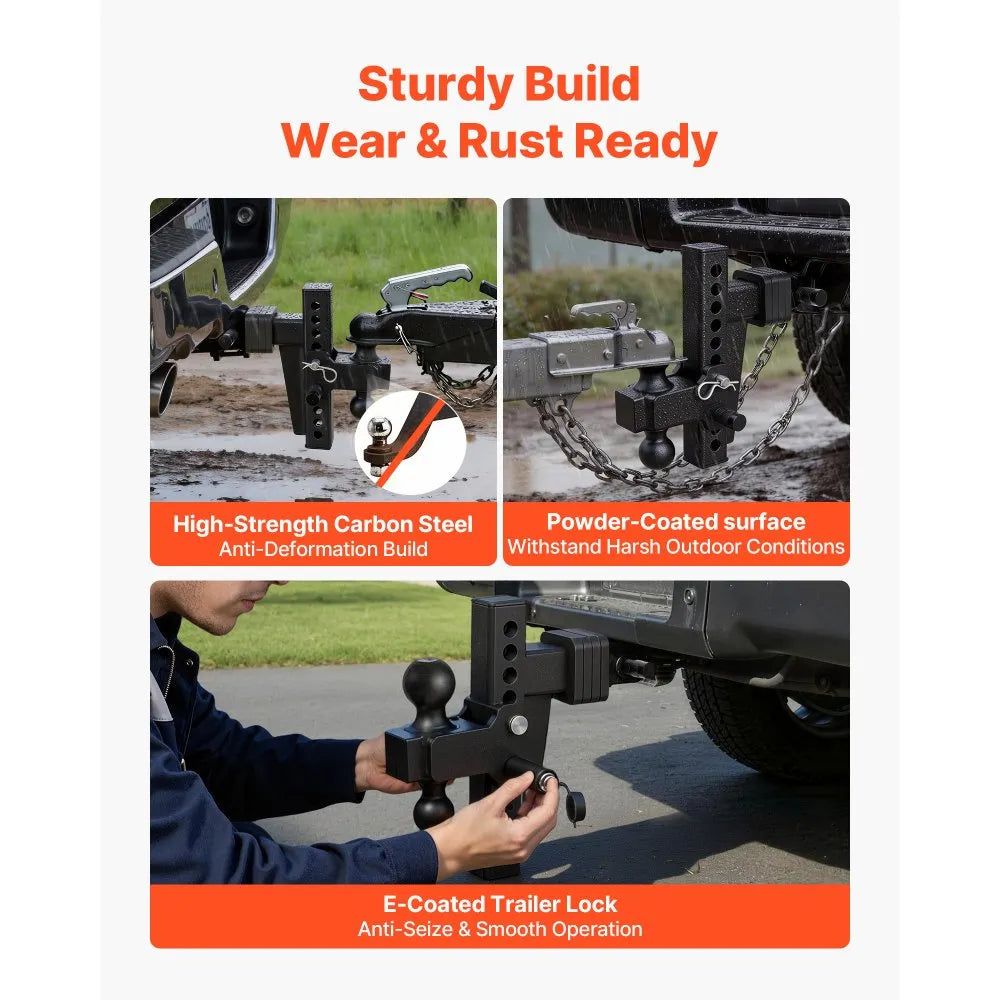 Adjustable Trailer Hitch with Dual Ball Mount | 2