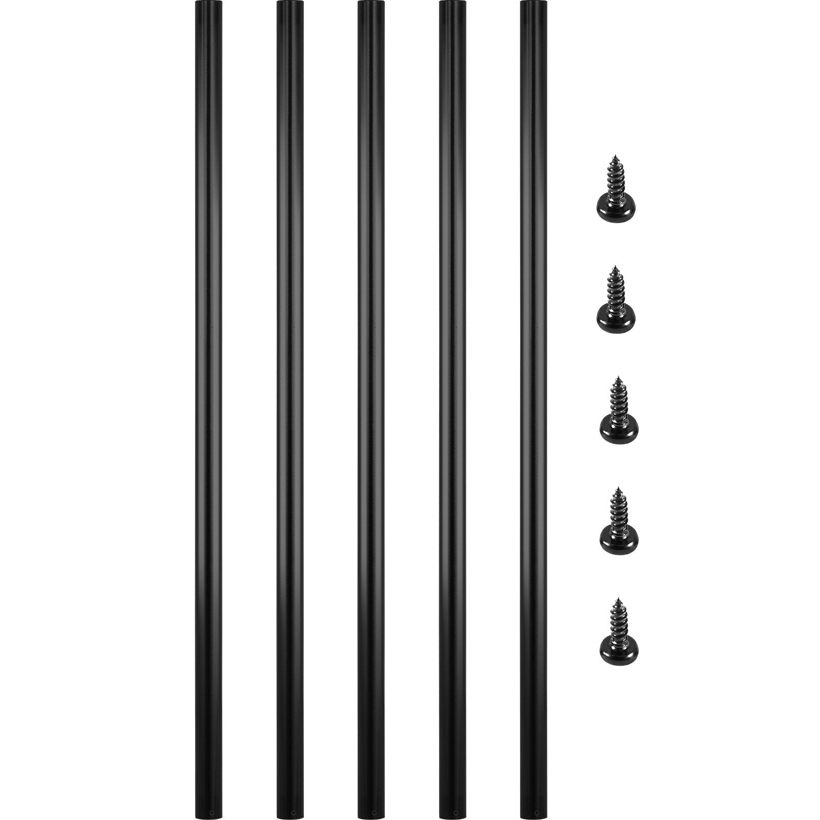 VEVOR Deck Balusters, 101 Pack Metal Deck Spindles, 26