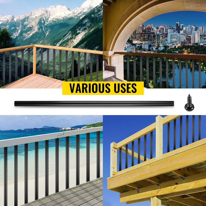 VEVOR Deck Balusters, 101 Pack Metal Deck Spindles, 26