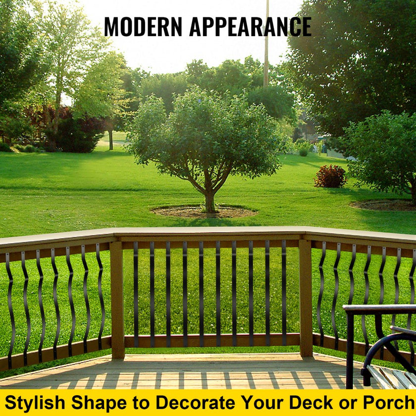 VEVOR Deck Balusters Metal Deck Spindles 61 Pack 29.5