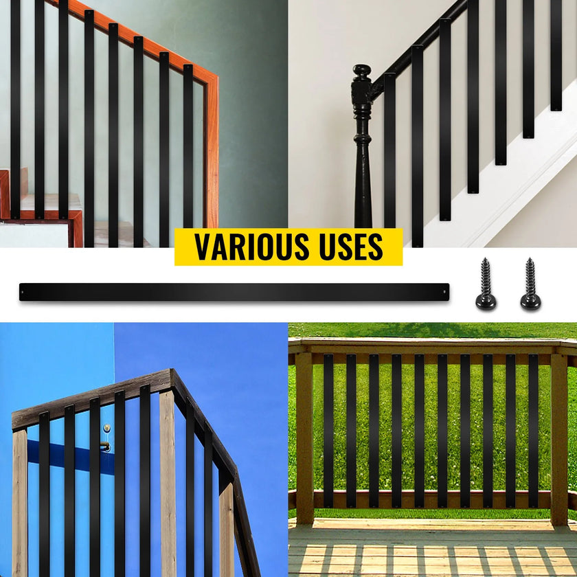 VEVOR Deck Balusters, 76 Pack Metal Deck Spindles, 29.5