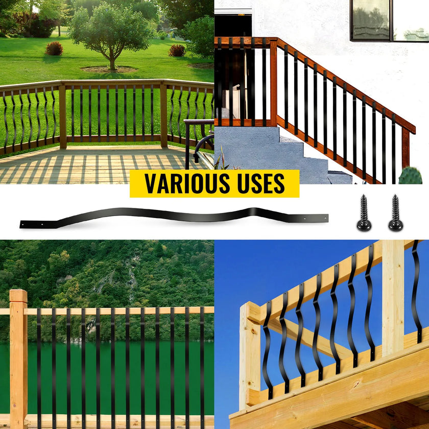 VEVOR Deck Balusters Metal Deck Spindles 26 Pack 32.25