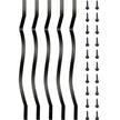 VEVOR Deck Balusters Metal Deck Spindles 61 Pack 32.25
