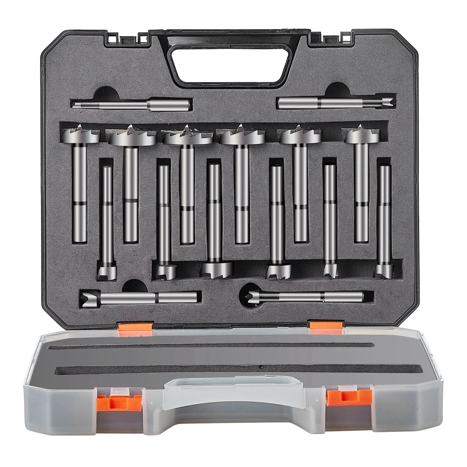 VEVOR Forstner Bit Set, 16 Pcs Forstner Drill Bits Set, 1/4