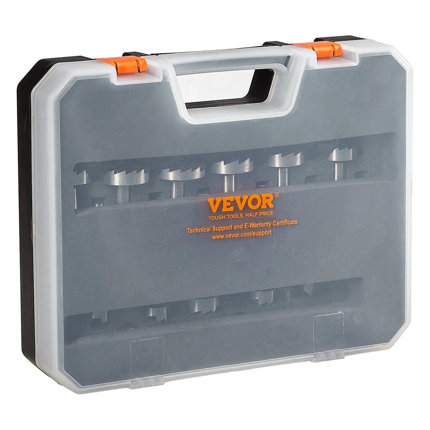 VEVOR Forstner Bit Set, 16 Pcs Forstner Drill Bits Set, 1/4