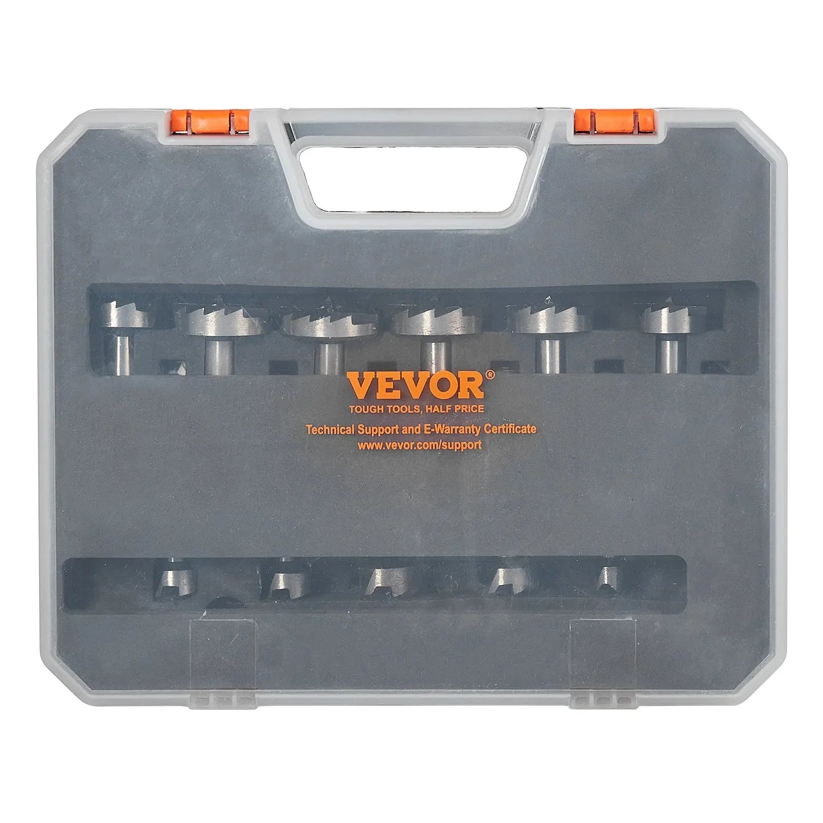 VEVOR Forstner Bit Set, 16 Pcs Forstner Drill Bits Set, 1/4