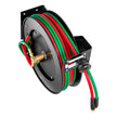 VEVOR Retractable Welding Hose Reel 1/4 inch x 50FT Oxygen Acetylene Rubber Hose