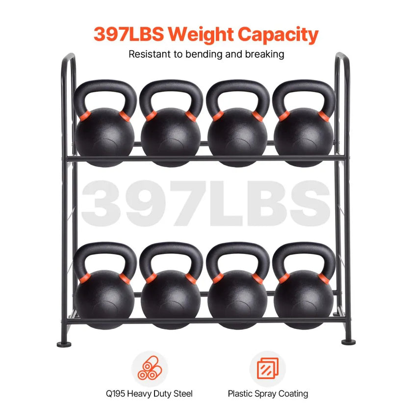 VEVOR Tire Storage Rack 2-Shelf Tire Holder Stand Holds up to 8 Standard Tires