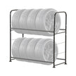 VEVOR Tire Storage Rack 2-Shelf Tire Holder Stand Holds up to 8 Standard Tires