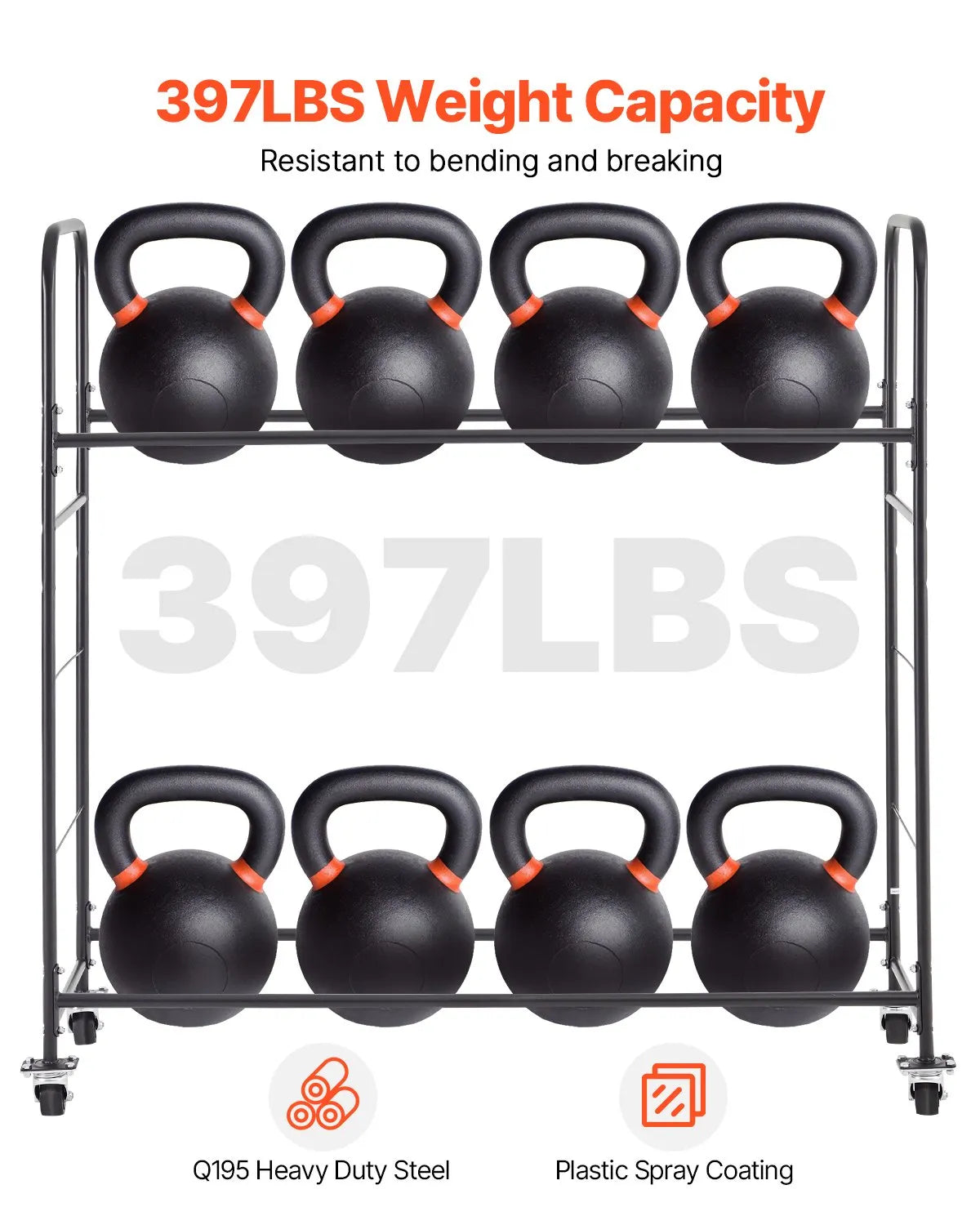 VEVOR Rolling Tire Storage Rack 2-Shelf Tire Holder Hold up to 12 Standard Tires