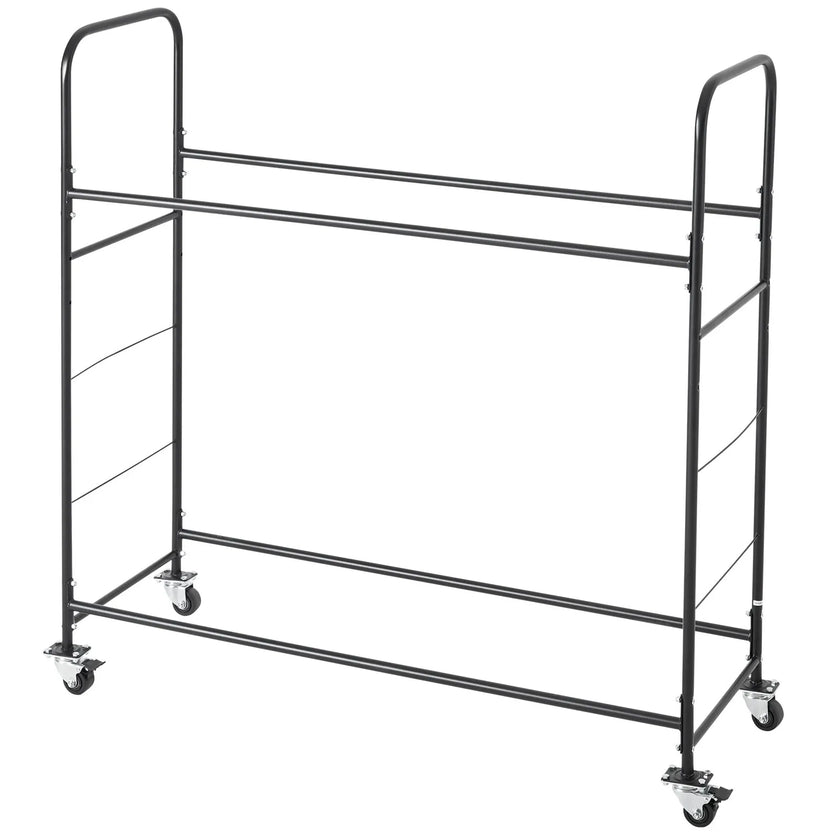 VEVOR Rolling Tire Storage Rack 2-Shelf Tire Holder Hold up to 12 Standard Tires
