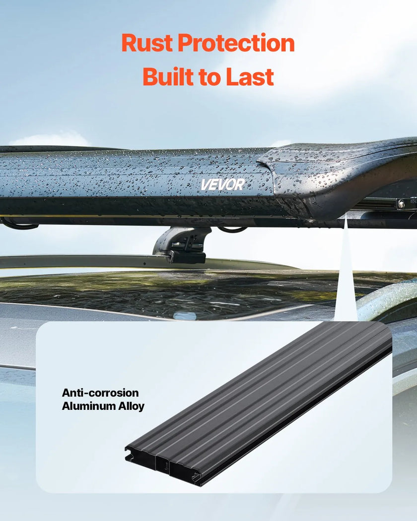 VEVOR Roof Rack Cargo Carrier Basket 48 x 40 x 5.6 in Car Top Luggage Holder