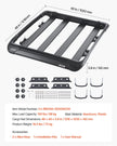 VEVOR Roof Rack Cargo Carrier Basket 48 x 40 x 5.6 in Car Top Luggage Holder