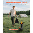 VEVOR Camping Rocket Stove, Portable Wood Burning Stove with Carrying Bag for Backpacking & Outdoor Cooking