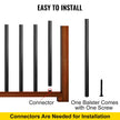 VEVOR Deck Balusters, 101 Pack Metal Deck Spindles, 26