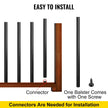 VEVOR Deck Balusters, 101 Pack Metal Deck Spindles, 32\