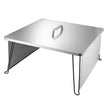 VEVOR Fire Pit Heat Deflector 25x25x14 in Outdoor Burner Cover Stainless Steel