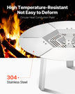 VEVOR Fire Pit Heat Deflector for Solo Stove Yukon 20 in Bonfire Stainless Steel