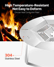 VEVOR Fire Pit Heat Deflector for Solo Stove Yukon 27 in Bonfire Stainless Steel