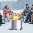 VEVOR Fire Pit Heat Deflector for Solo Stove Yukon 27 in Bonfire Stainless Steel