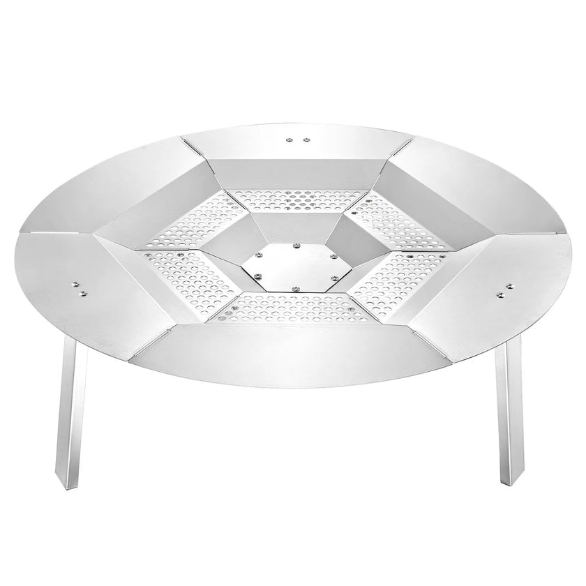 VEVOR Fire Pit Heat Deflector for Solo Stove Yukon 27 in Bonfire Stainless Steel