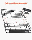 VEVOR Roof Rack Cargo Carrier Basket 43 x 50 x 4.1 in Car Top Luggage Holder